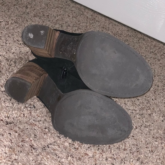 Lucky Brand suede black heeled boots - Picture 3 of 5
